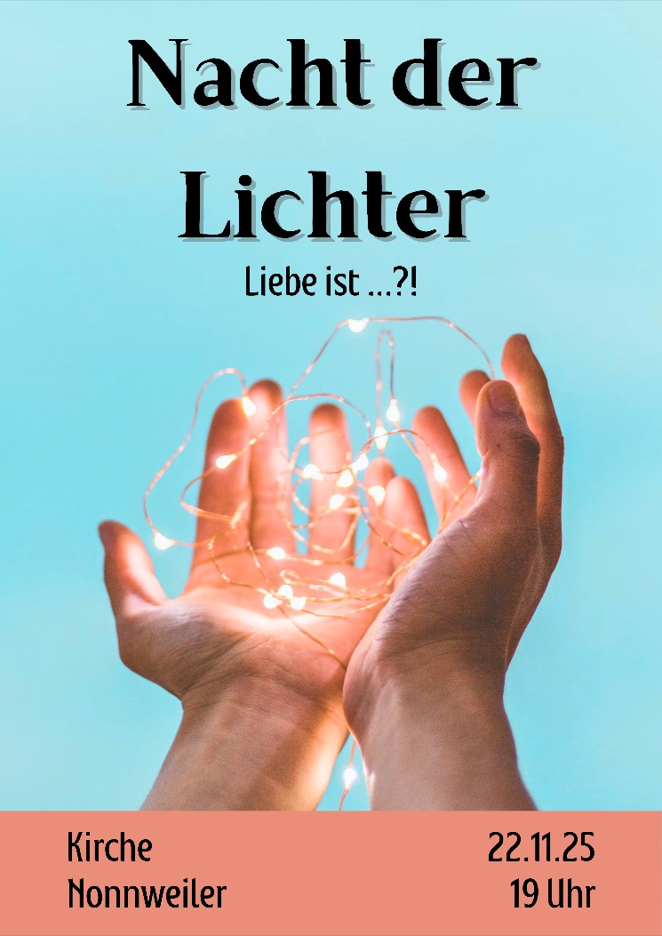 Nacht der Lichter (c) Plakat erstellt von Michaela Jungblut; Foto von unsplash Nacht der Lichter